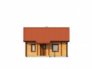 Одноэтажный дом из дерева в классическом стиле 43,1 кв.м