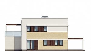 Двухэтажный дом с гаражом общей площадью 139,8 кв.м