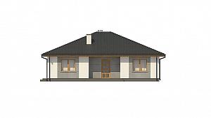Одноэтажный дом из газобетона в классическом стиле 135,3 кв.м