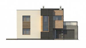 Двухэтажный стильный дом в стиле модерн 162,9 кв.м