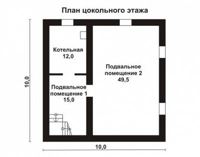 Двухэтажный дом из арболита с подвальным помещением площадью 235 кв.м